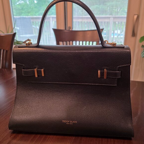TEDDY BLAKE AVA - Black 14in -gold hardware